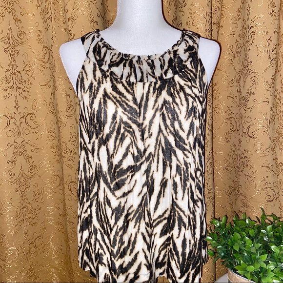 Talbots Animal Print Cotton Top NEW WITH TAGS - Picture 1 of 4